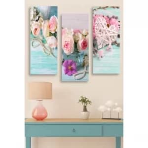 MDF0089 Multicolor Decorative MDF Painting (3 Pieces)