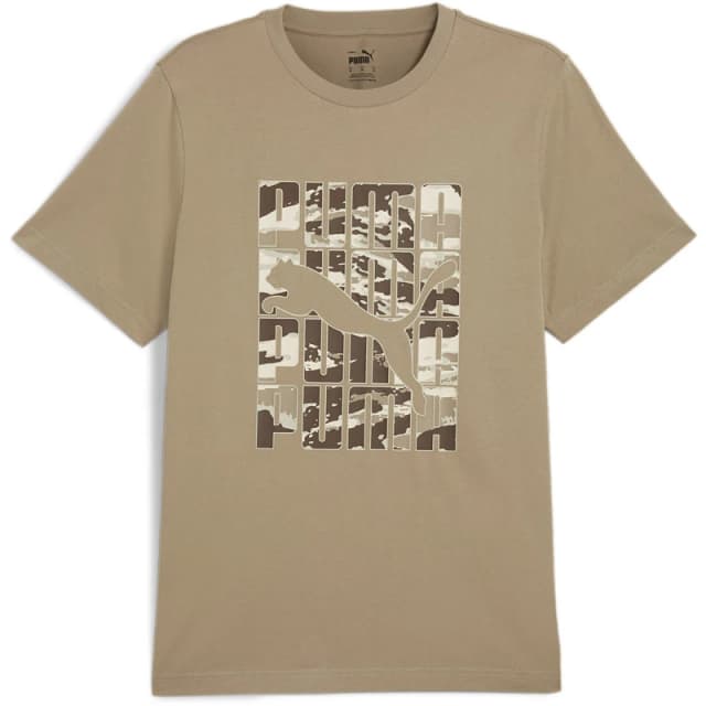 Puma Graphics Camo Tee T-Shirt Mens - Brown Brown XS