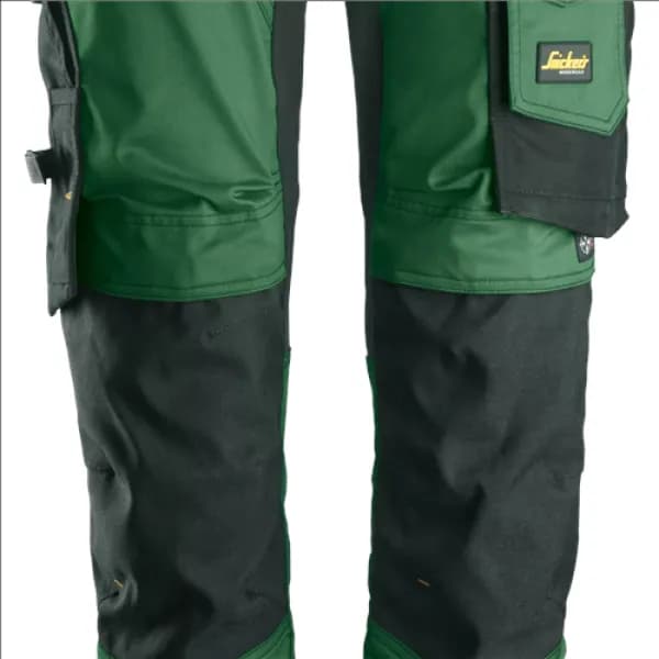 Snickers AllroundWork Stretch Trousers - Forest Green/Black - 44