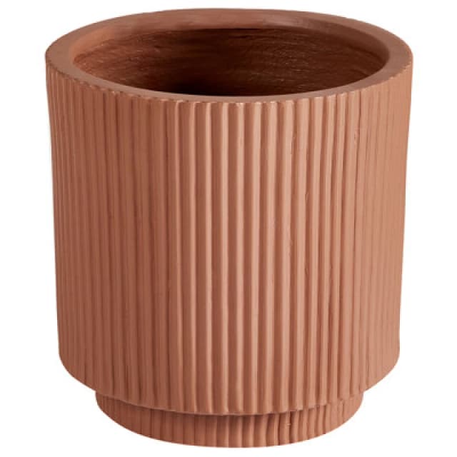 Beliani Plant Pot Daria 24cm Golden Brown