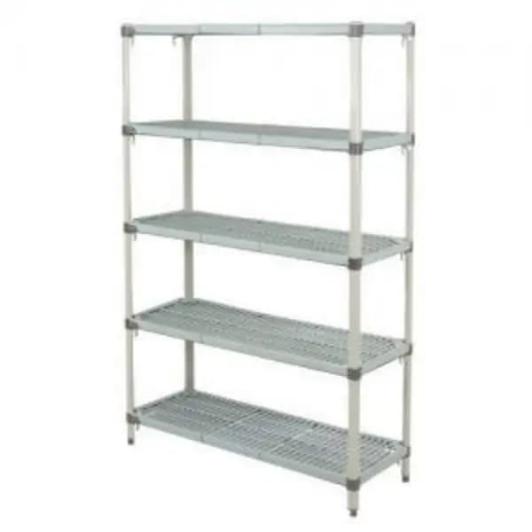 ESE Direct Metromax Q Polymer Shelving, Static, 5 Shelves, Starter, 1590 H x 914 W x 457 D (mm) 323585 Coldroom Shelving