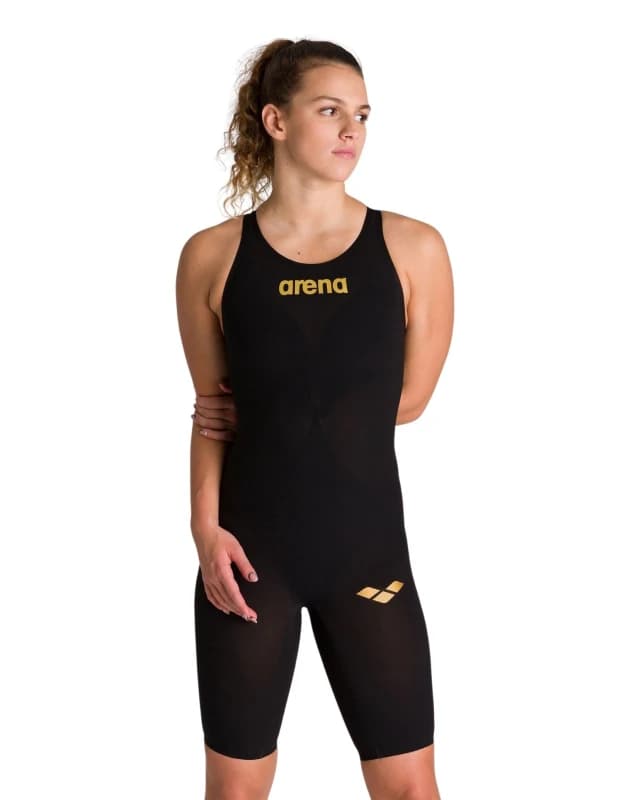 Arena Womens Powerskin Carbon Air 2 Full Body Short Leg - Black & Gold Size: 28 Black Female 28