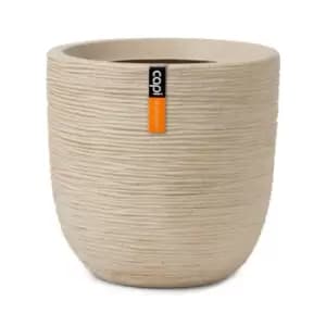 Capi Europe Planter ball Waste Rib NL 35x34 terrazzo beige