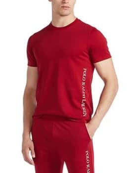 Polo Ralph Lauren Side Logo Lounge T-Shirt - Red, Andover Heather Size M Men