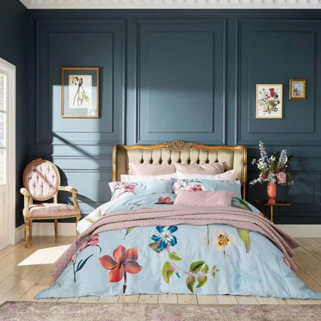 Ted Baker Home New Hampton Duvet Cover Set Delphinium unisex Single