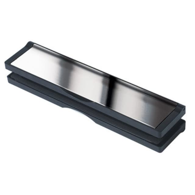 Keypak Letterplate 12-Inch, Black Frame/chrome Flap,draught Excluder For 20-40mm Door Thickness-Fixing Included