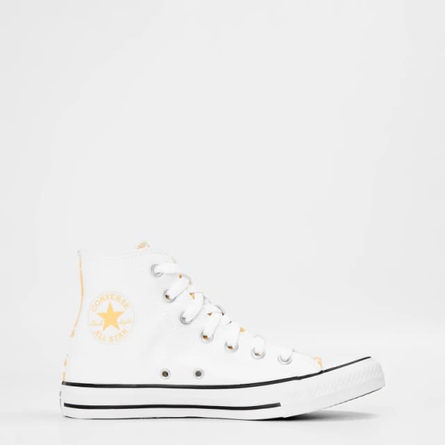 Converse Chucks In Love All Star Hi Trainers in White White UK 5 (EU 37½)