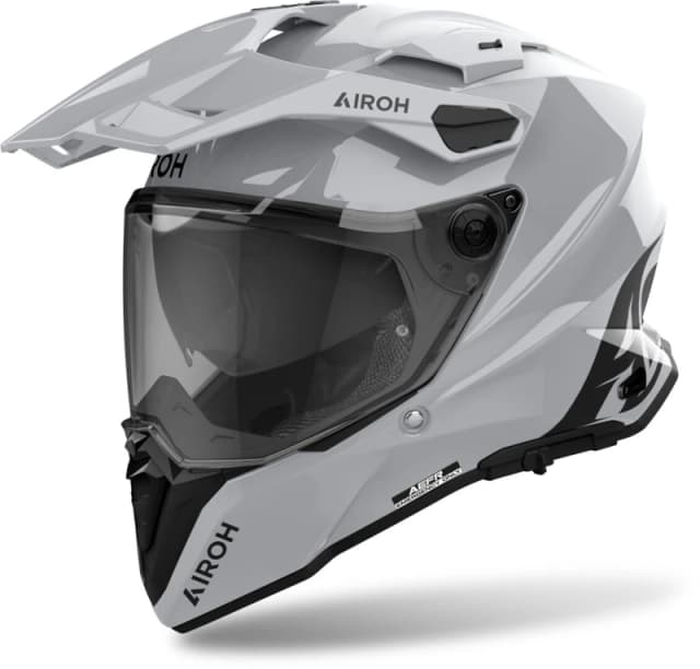 Airoh Commander 2 Color Cement Grey Gloss Adventure Helmet Size M
