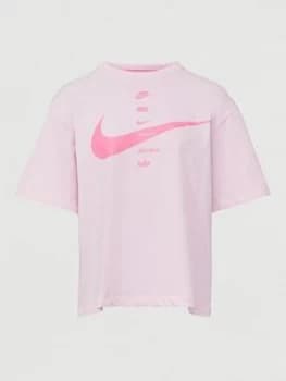 Nike NSW Swoosh T-Shirt - Pink Foam Size M Women