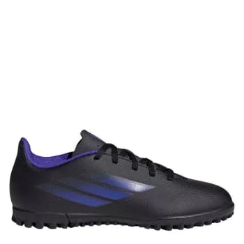 adidas X .4 Childrens Astro Turf Trainers - Black/SonicInk