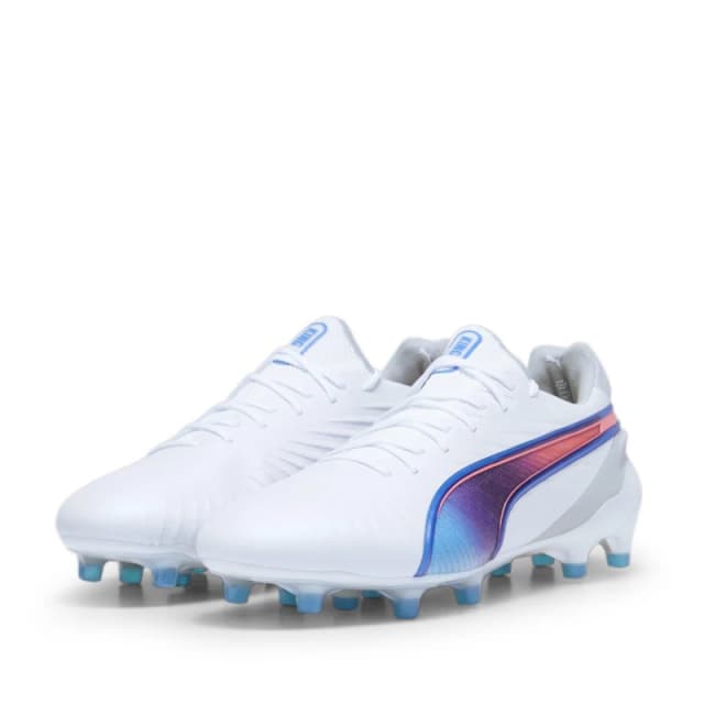 Puma King Ultimate Womens Firm Ground Football Boots - White White 3