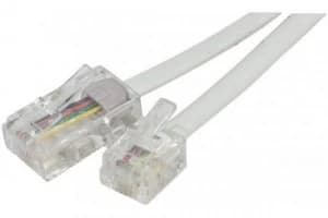 10m RJ11 to RJ45 White Telephone Cable
