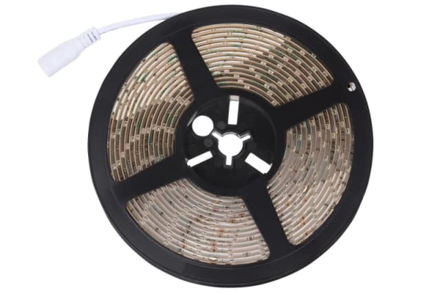 LR Technology Splash-Proof LED Tape Strip Light Kit - White. 5m