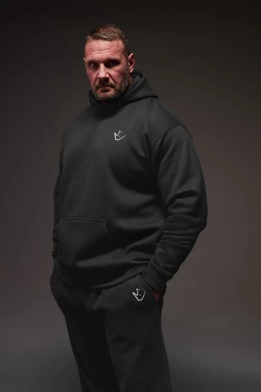 BadRhino Mens 'Rest Day' Hoodie in Black Size: 5-6XL Black Male 5-6XL
