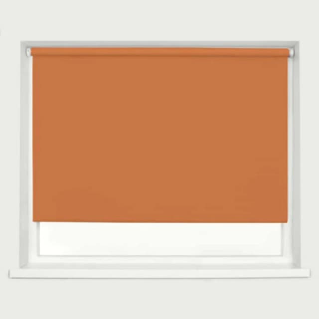Caecus Blinds Blackout Roller Blind Burnt Orange 60Cm