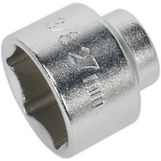 Loops 27mm Low Profile Oil Filter Socket - 3/8" Sq Drive - High Grade Steel Socket Metallics