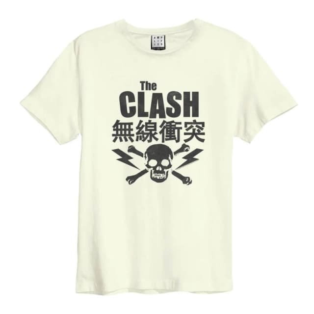 Amplified Mens The Clash T-Shirt in White Size: XS White Male XS