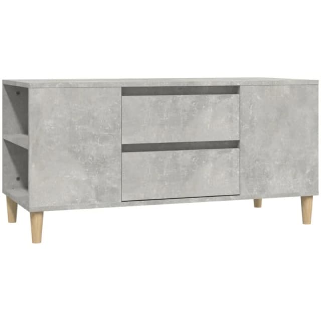 Vidaxl TV Cabinet Concrete Grey 102X44.5X50 Cm Engineered Wood, Grey 819600