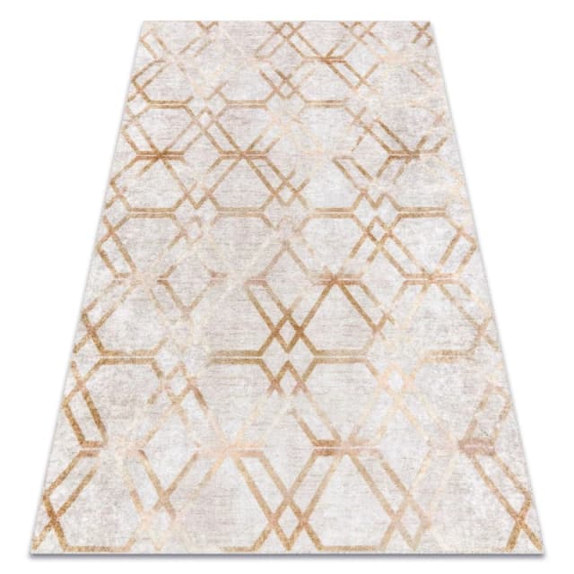 RugsX Miro Rug in Gold Size: 200cm x 290cm Gold Unisex 200cm x 290 cm