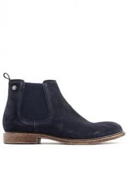 Base London Flint Chelsea Boot - Navy