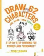 draw 62 characters and make them happy step by step drawing for figures and