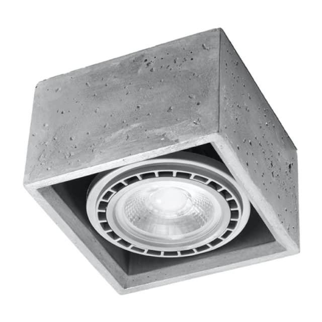 Sollux Lighting Concrete Quatro Industrial Design Ceiling Lamp - High-Quality GU10 Bulb Included!