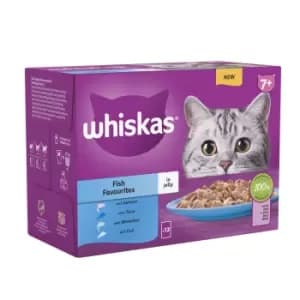 Whiskas 7+ Fish Selection in Jelly Senior Cat Food 48 x 85g