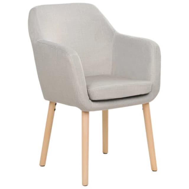 Beliani Dining Chair Yorkville Ii Velvet Taupe