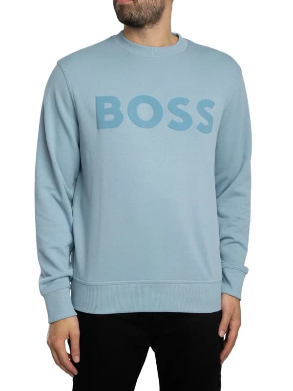 Boss We Basic Crew Sweatshirt Light/Pastel Blue S