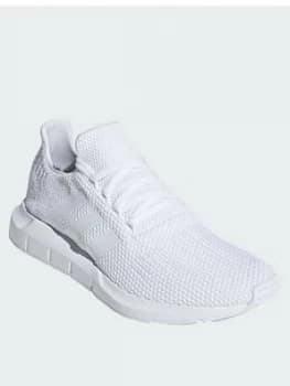adidas Originals Swift Run, White/White, Size 4, Men