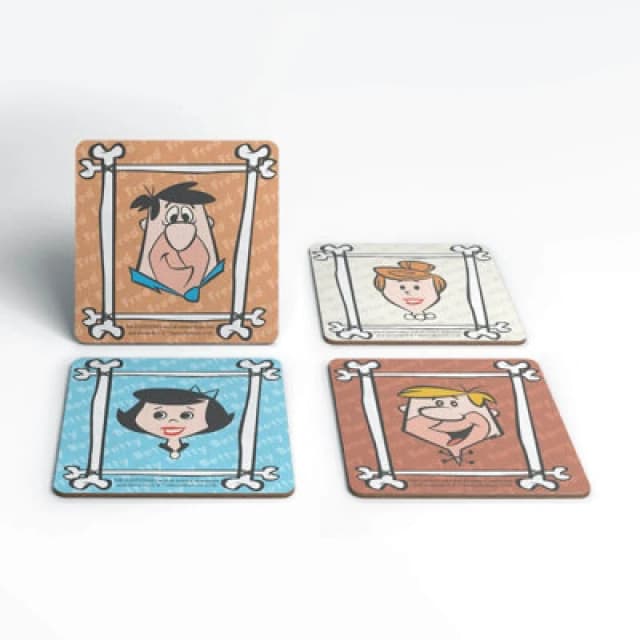 Zavvi The Flintstones Characters Corkbacked Coaster Set