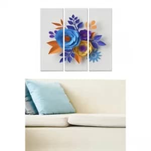 MDF567481471 Multicolor Decorative MDF Painting (3 Pieces)