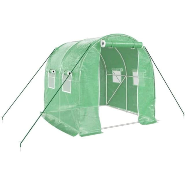 vidaXL Greenhouse with Steel Frame Green 4m 2x2x2 m, Green 364073