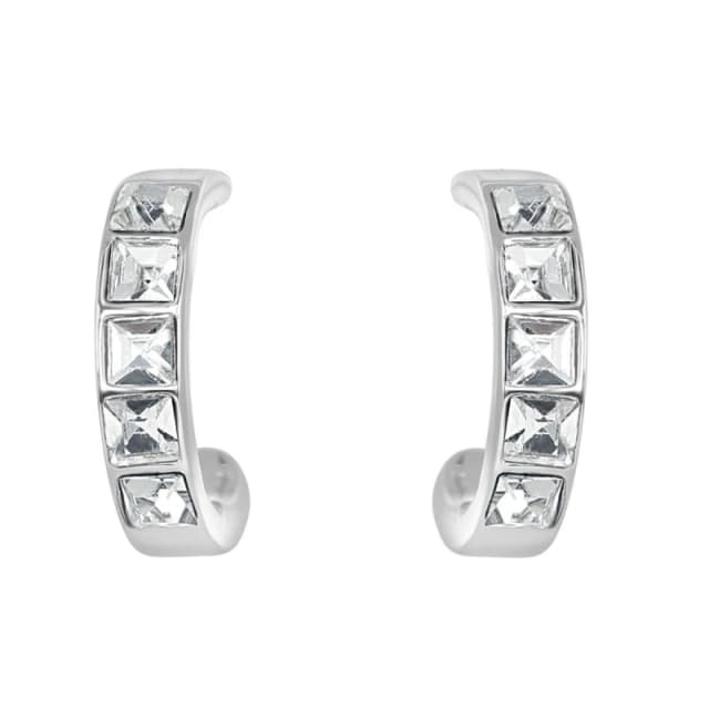 Espree Espree Fashion Half Hoop Earrings - Silver Silver One Size