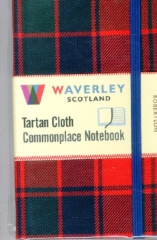 Waverley (M): Robertson Tartan Cloth Commonplace Pocket Notebook Hardback