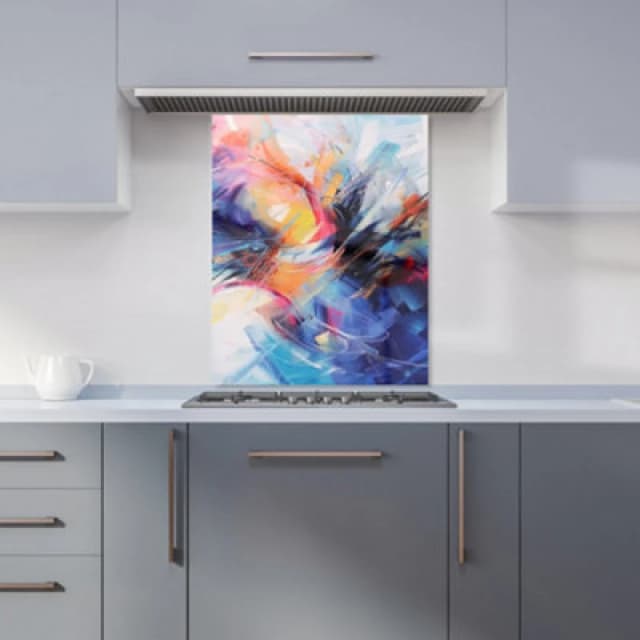 Warren Reed Designer Serene: Calm Amidst Colours Kitchen Splashback