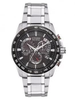 Citizen Eco-Drive Perpetual Chrono A.T. Radio-Controlled Bracelet Mens Watch