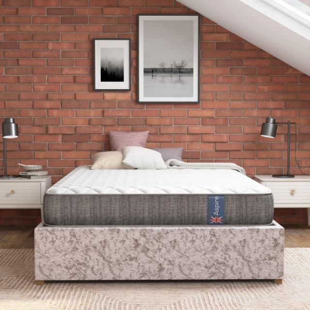 Aspire Aspire Thermoregulating Pocket Srpung Mattress with Natural Fillings in White Size: Small Single White Small Single Unisex 5057632300201