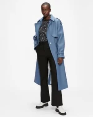 High Waist Slim Flare Trouser