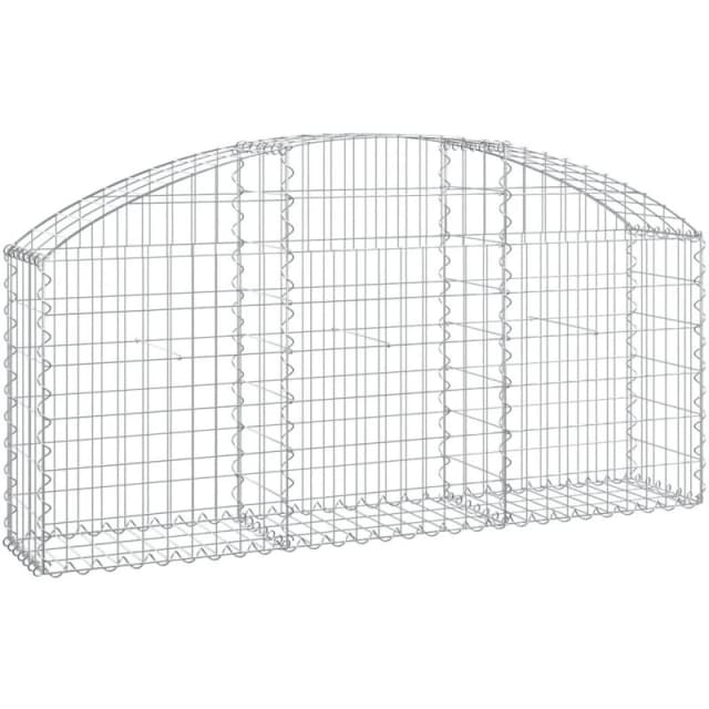 VIDAXL Vidaxl - Arched Gabion Basket 150x30x60/80cm Galvanised Iron 8720845651060