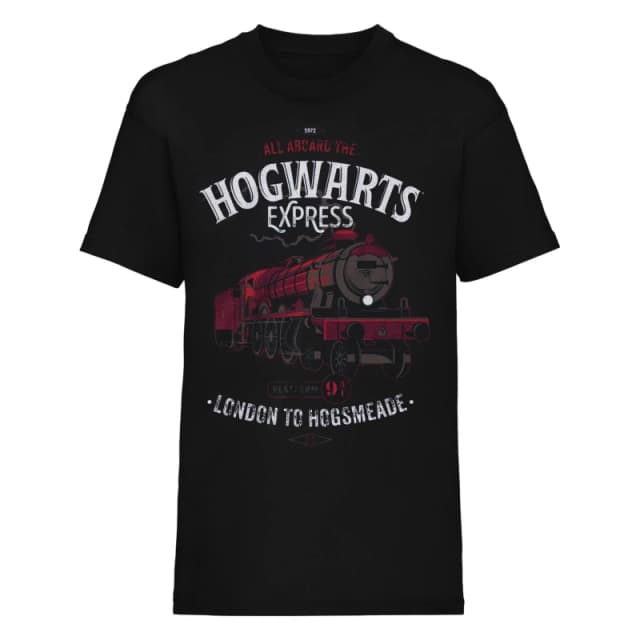 Harry Potter Mens All Aboard T-Shirt in Black Size: Small Black Male S