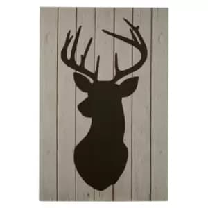 Premier Housewares Stag Silhouette Wall Plaque