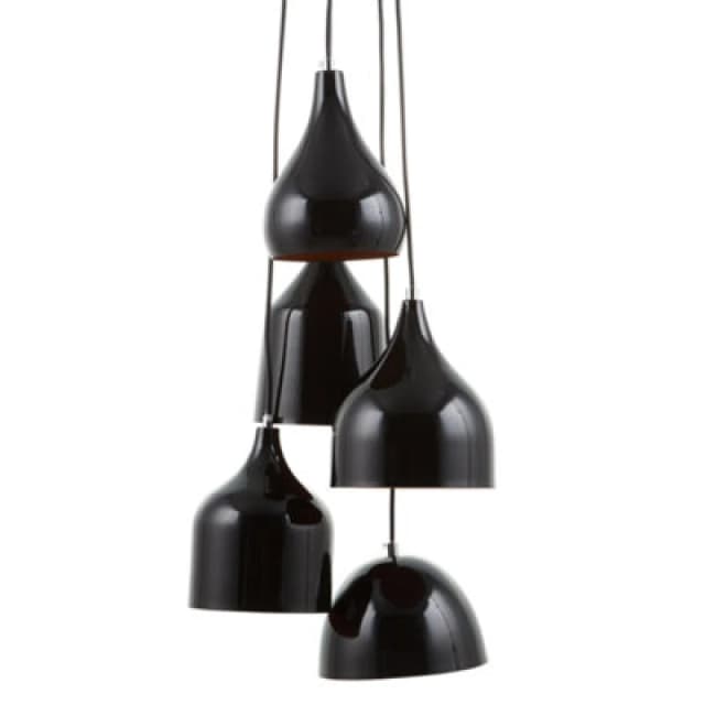 Beliani Pendant Lamp Savio Metal Golden Brown Black