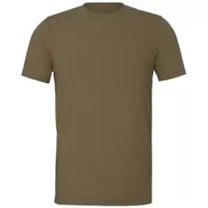 Bella + Canvas Unisex Sueded Tee (L) (Heather Olive)