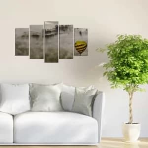 5PMX-082 Multicolor Decorative MDF Painting (5 Pieces)