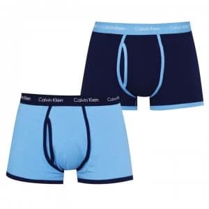 Calvin Klein 365 2 Pack Trunks Mens - Blk/Blu MKQ