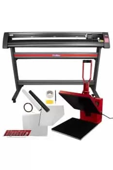 Clam Heat Press 38 x 38cm & 1350mm Vinyl Cutter Bundle