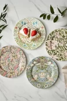 Spode Morris & Co. Set Of 4 Dessert Plates