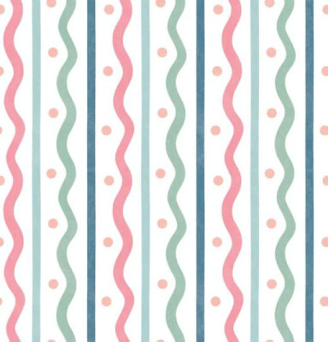 Arthouse Squiggle Stripe Pink Multi Wallpaper