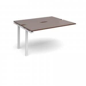 Adapt II Add On Units Back to Back 1400mm x 1200mm - White Frame waln